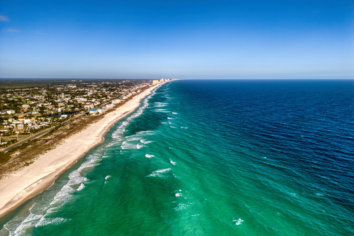 Panama City Beach, Florida, Gulf-front beach town